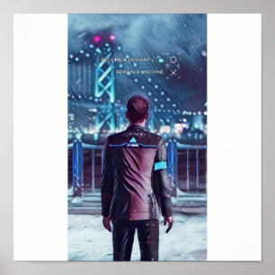 Detroit wordt menselijk ontwerp poster