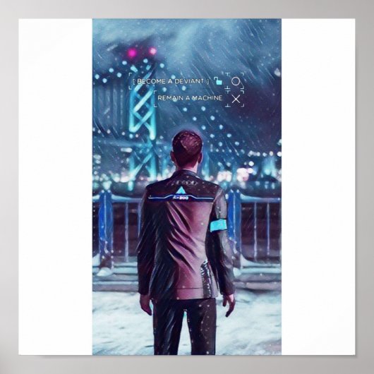 Detroit wordt menselijk ontwerp poster (Voorkant)