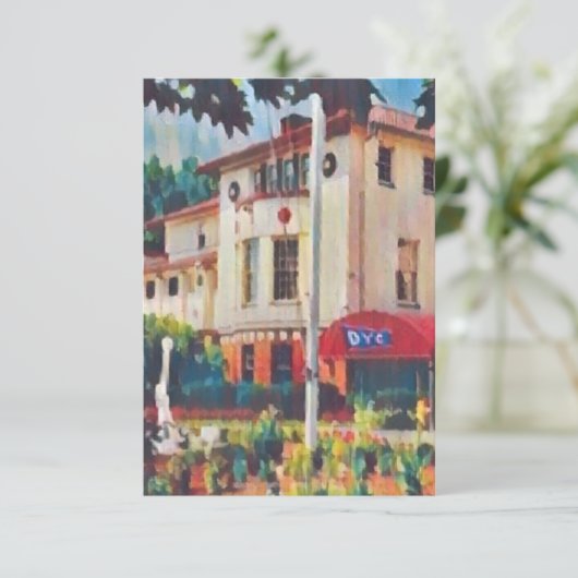 Detroit Yacht Club Note Card Bedankkaart (Staand voorkant)