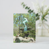 Detroit Zoo Statue Post Card Briefkaart (Staand voorkant)
