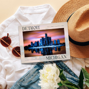 Detroit's Schemering Droomlandschap Ansichtkaart Briefkaart