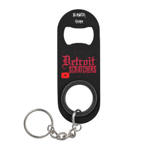 DetroitScratchers Botsontopener/Sleutelhanger/Scra Mini Flessenopener