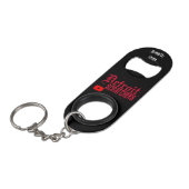 DetroitScratchers Botsontopener/Sleutelhanger/Scra Mini Flessenopener (Voorkant Gekanteld)