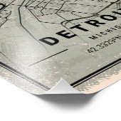 detromap print poster canvas | michigan (Hoek)