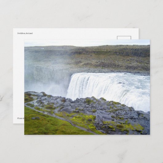 Dettifoss IJsland Briefkaart (Voorkant / Achterkant)