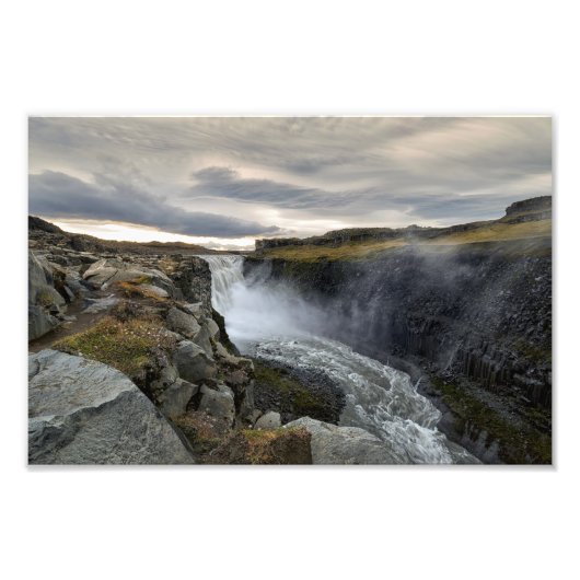 Dettifoss, IJsland Foto Afdruk (Voorkant)
