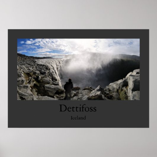 Dettifoss (IJsland) Poster (Voorkant)