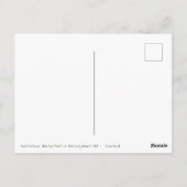 Dettifoss Waterfall in Vatnajokull NP - IJsland Briefkaart (Achterkant)