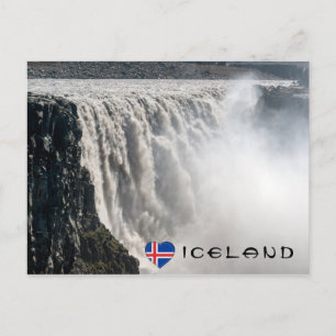 Dettifoss Waterfall in Vatnajokull NP - IJsland Briefkaart