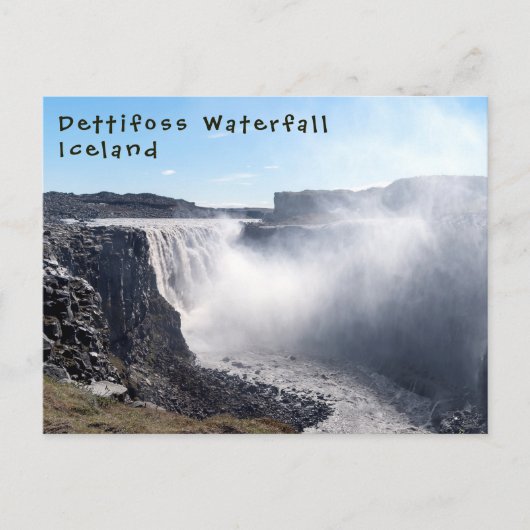 Dettifoss Waterfall in Vatnajokull NP - IJsland Briefkaart (Voorkant)