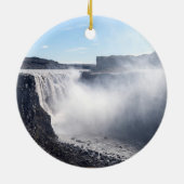 Dettifoss Waterfall in Vatnajokull NP - IJsland Keramisch Ornament (Achterkant)