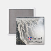 Dettifoss Waterfall in Vatnajokull NP - IJsland Magneet (Voorkant / Achterkant)