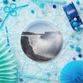 Dettifoss Waterfall in Vatnajokull NP - IJsland Papieren Bordje (Feest)