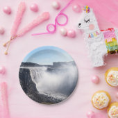 Dettifoss Waterfall in Vatnajokull NP - IJsland Papieren Bordje (Feest)