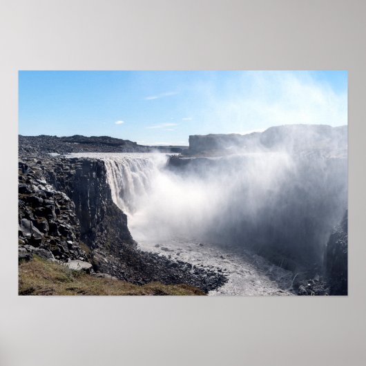 Dettifoss Waterfall in Vatnajokull NP - IJsland Poster (Voorkant)