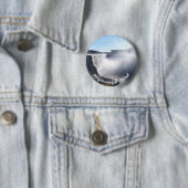 Dettifoss Waterfall in Vatnajokull NP - IJsland Ronde Button 5,7 Cm (In situ)