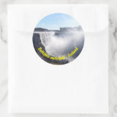 Dettifoss Waterfall in Vatnajokull NP - IJsland Ronde Sticker (Tas)