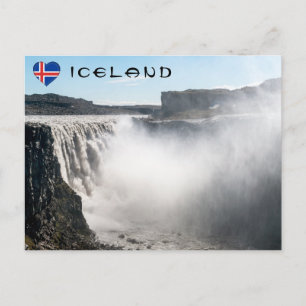 Dettifoss-waterval in Vatnajokull NP - IJsland Briefkaart