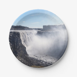 Dettifoss-waterval in Vatnajokull NP - IJsland Papieren Bordje