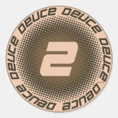 Deuce #1 ronde sticker (Voorkant)