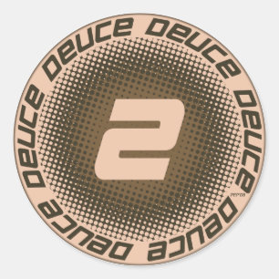 Deuce #1 ronde sticker