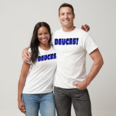 DEUCES-Blue-Black T-shirt (Unisex)