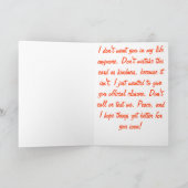 Deuces! break-up wenskaart kaart (Binnen)