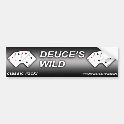 Deuce's Wild Bumber Sticker (Voorkant)