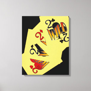 Deuces Wild Poker op Canvas Afdruk