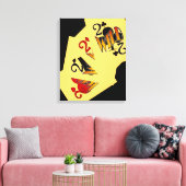 Deuces Wild Poker op Canvas Afdruk (Insitu (Woonkamer))