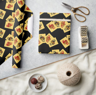 Deuces Wilde Kaart Spel Verpakkingsdocument Cadeaupapier