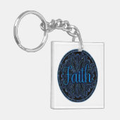 Deugd Geloof Mandala Sleutelhanger (Voorkant Links)