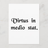 Deugd staat in het midden. briefkaart (Voorkant)