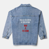 deugd van de beschaving - antiwar denim jacket (Achterkant)