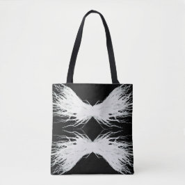 Deugden Abstracte Witte Vleugels Alcohol Inkt Kuns Tote Bag