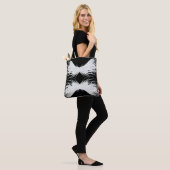 Deugden Abstracte Witte Vleugels Alcohol Inkt Kuns Tote Bag (Op model)
