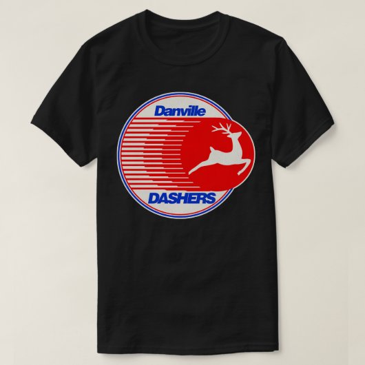 Deunct Danville Dashers Hockey Team T-shirt (Design voorkant)