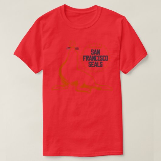 Deunct San Francisco Seals Baseball Mascot T-shirt (Design voorkant)