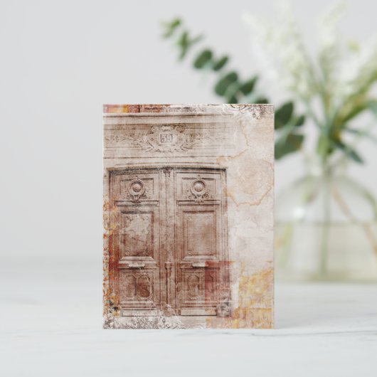 deur abstract briefkaart (Staand voorkant)