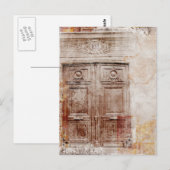 deur abstract briefkaart (Voorkant / Achterkant)