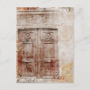 deur abstract briefkaart