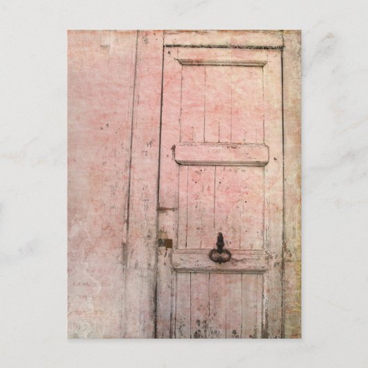 deur abstract briefkaart (Voorkant)