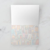 Deur Art Blank All Occasion Travel Kleurrijk 5x7 Feestdagen Kaart (Binnen)