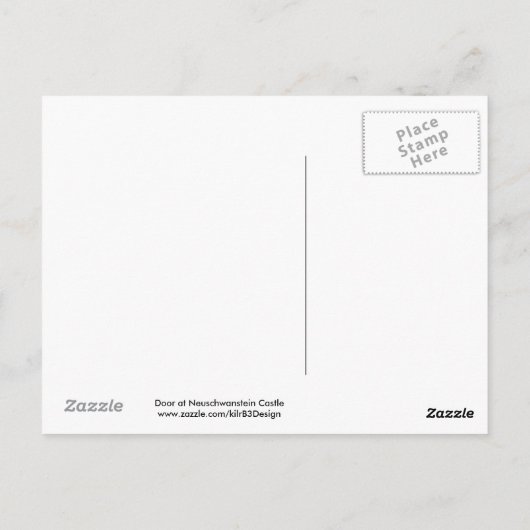 Deur bij het Briefkaart van het Kasteel (Achterkant)