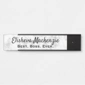 Deur bord borden kantoor naamplaat baas cadeau (Voorkant)