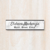 Deur bord borden kantoor naamplaat baas cadeau (Voorkant)