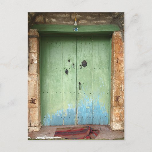 deur briefkaart (Voorkant)