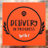 Deur Dash Gig Driver Levering in uitvoering Teken Raamsticker (Vel 2)