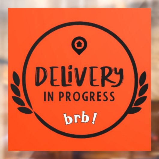 Deur Dash Gig Driver Levering in uitvoering Teken Raamsticker (Vel 2)