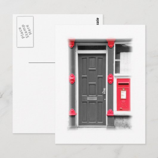 Deur en briefbox briefkaart (Voorkant / Achterkant)